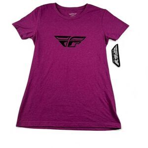 Fly Racing Women’s Purple Short Sleeve T-Shirt Size Medium NWT Motocross